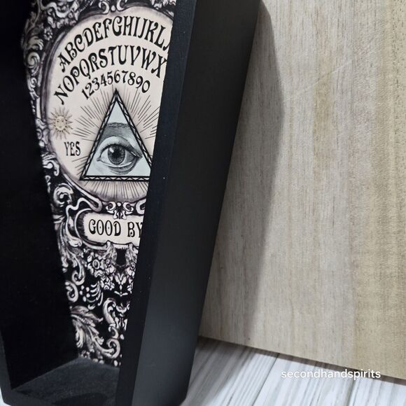 Coffin Box/Tray Ouija Halloween Decor 10.5 " - Picture 2 of 3